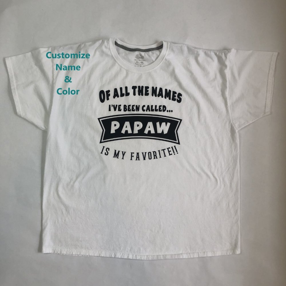Bella + Canvas - Papaw Shirt - Customize Name